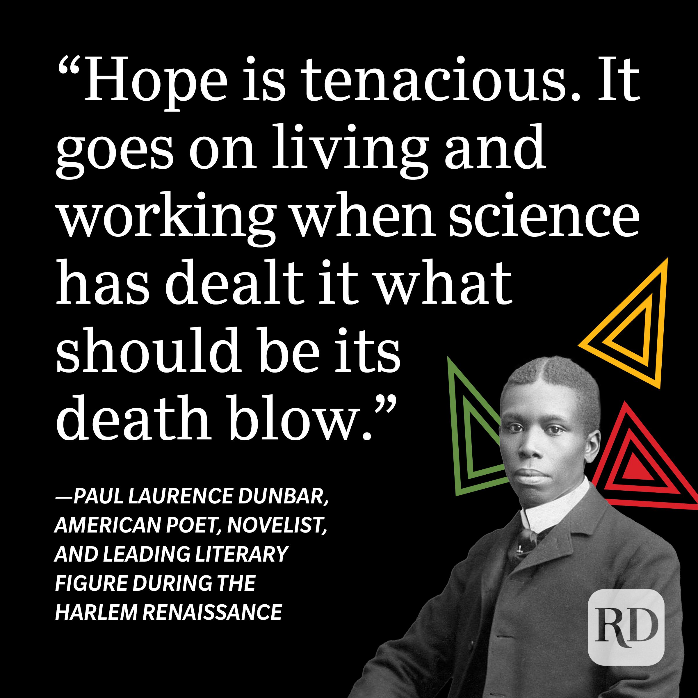 Paul Laurence Dunbar Black History Month Quote