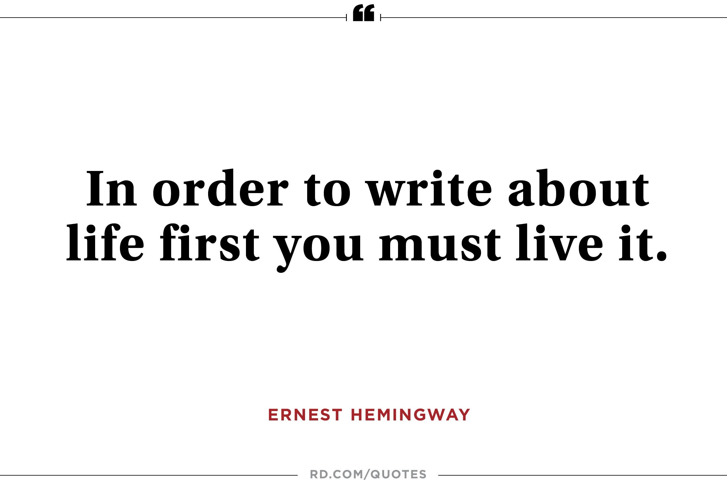 funny college final exam quotes 12 inspiring ernest hemingway quotes reader u0027s digest
