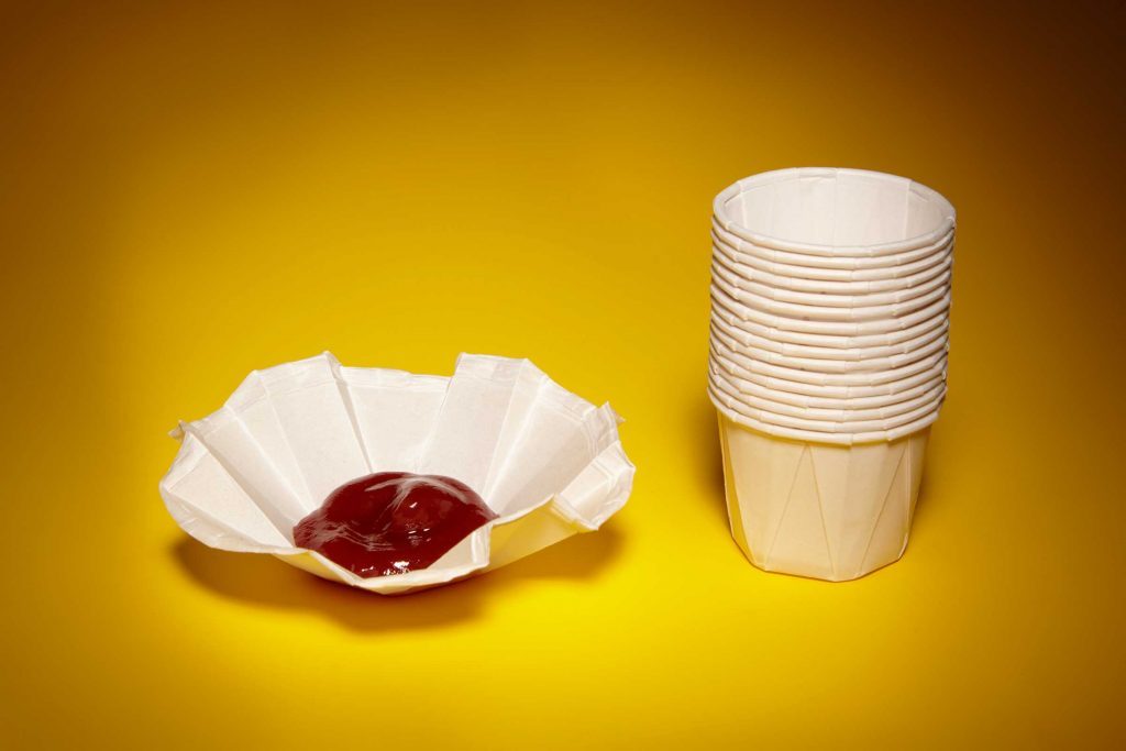 paper ketchup cups