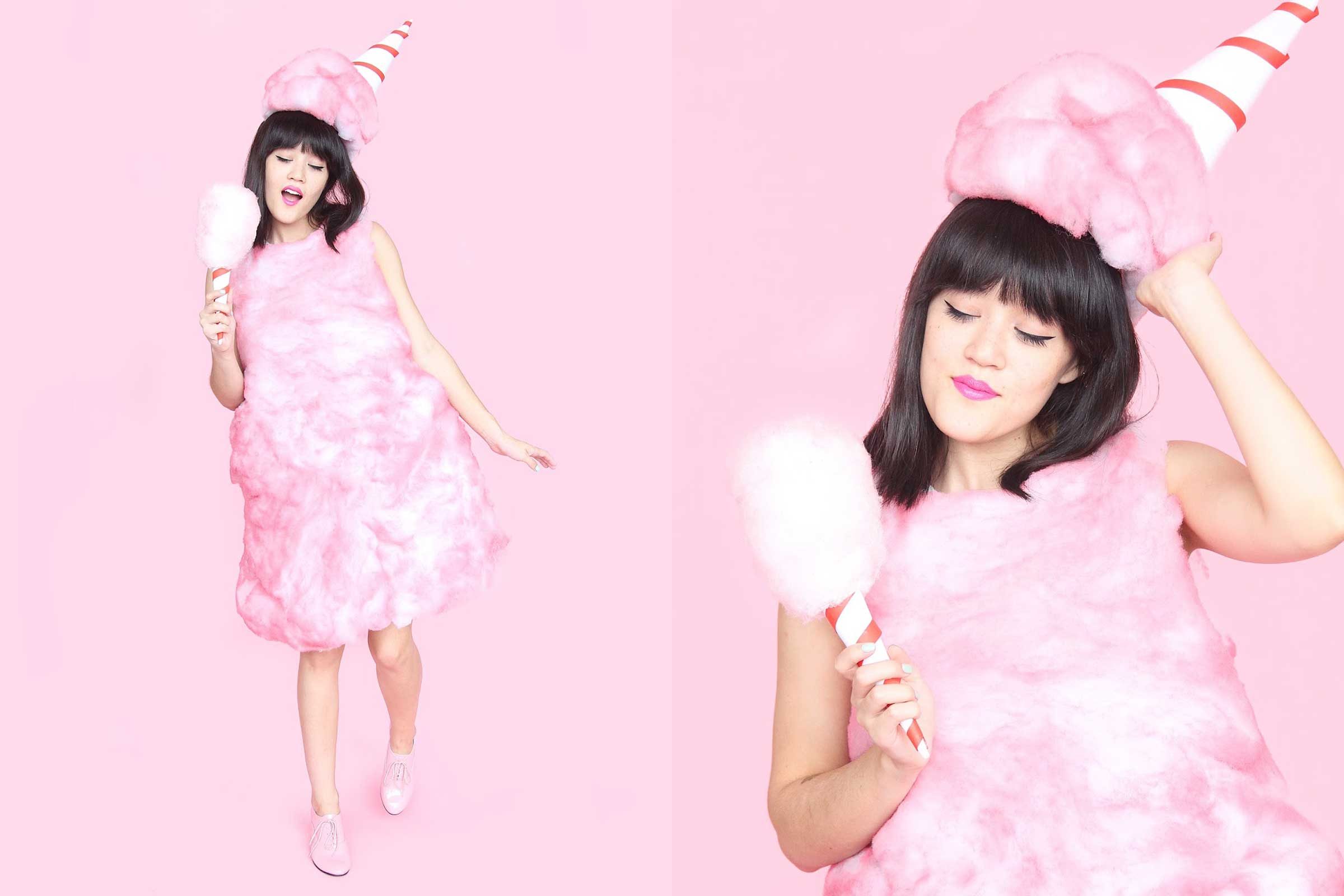 cotton candy diy costume