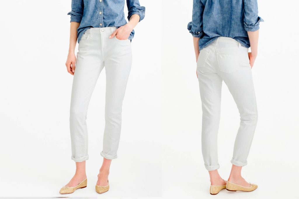 best white jeans for petites