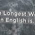 What Is the Longest Word in English? Hint: It's 189,819 Letters Long