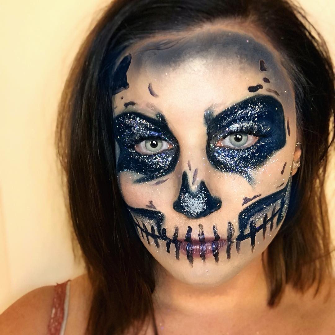 creepy halloween face paint