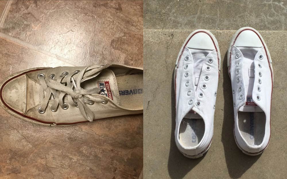 how to make your converse white again