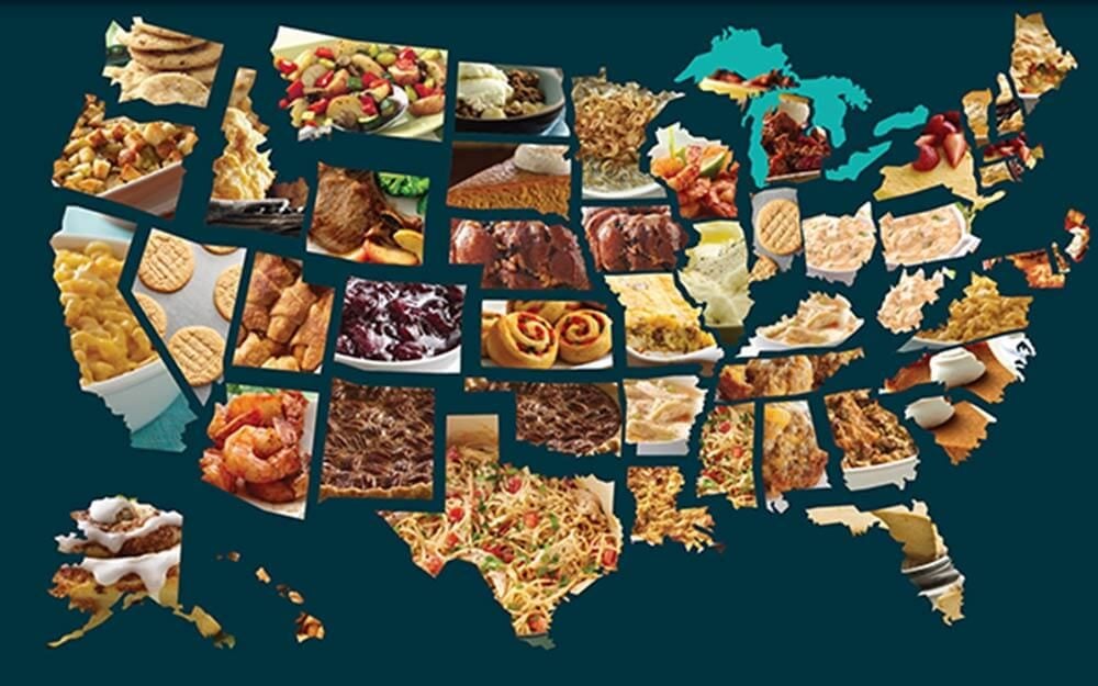 This Map Shows The Most Popular Thanksgiving Dish In Every State Courtesy General Mills FT 