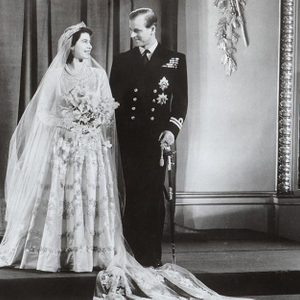 Royal Wedding Of Princess Elizabeth (queen Elizabeth II) & Prince Philip (duke Of Edinburgh) Wedding Day Portrait After Their Wedding On 20 November 1947