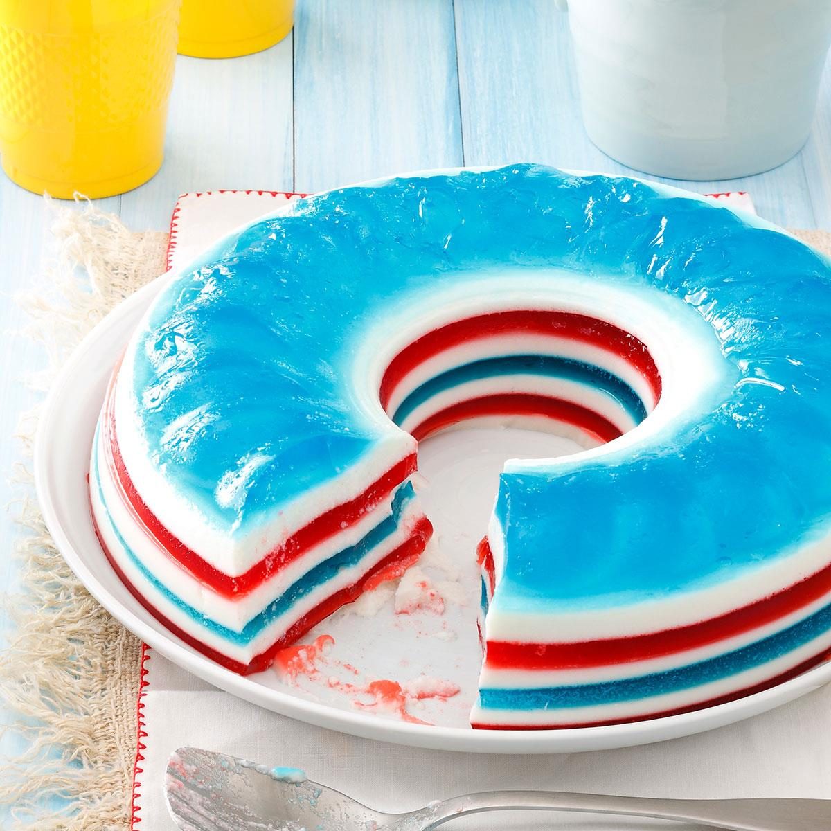 red white blue jello