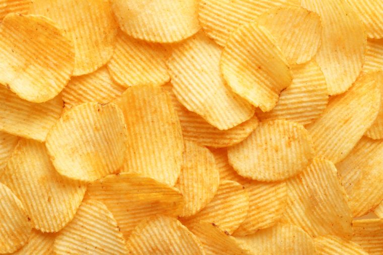 background corrugated golden chips with texture