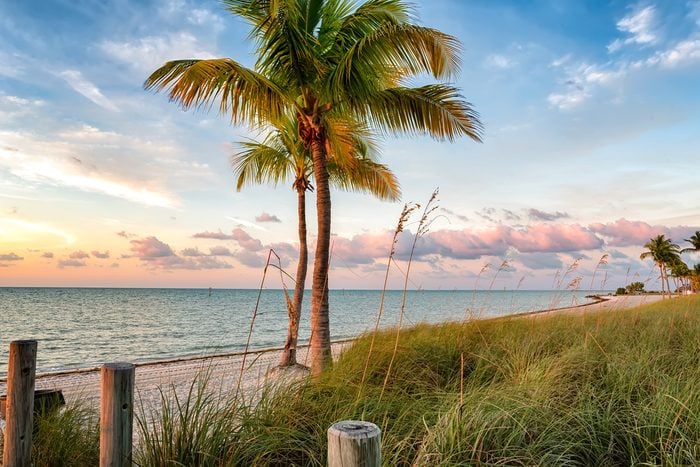 Sunrise on the Smathers beach - Key West, Florida