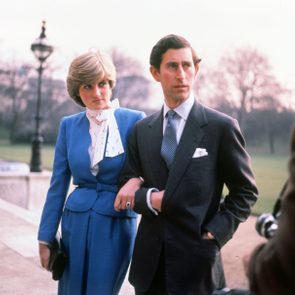 Prince Charles and Lady Diana Spencer on their engagement day