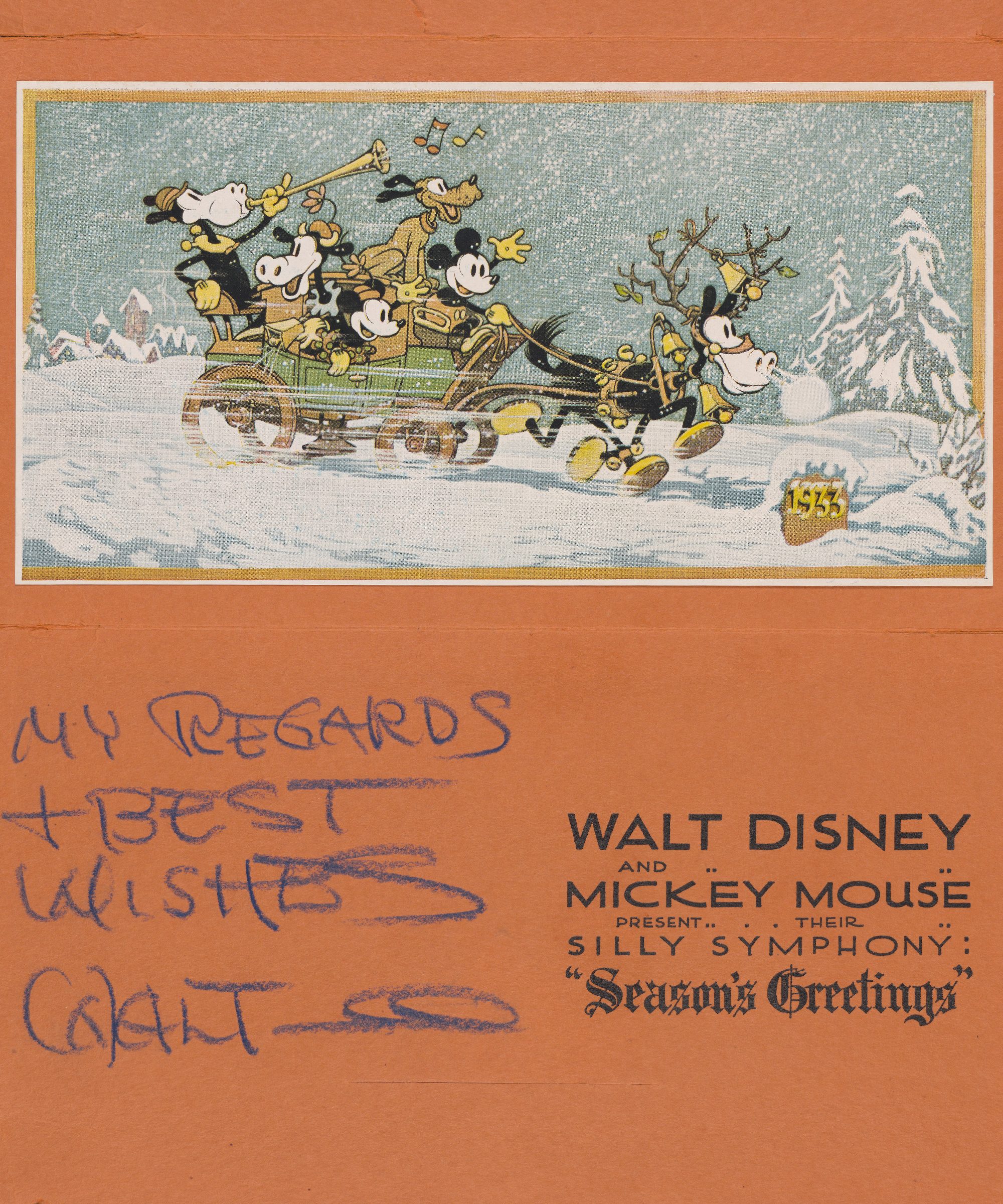 Vintage Disney Christmas Cards from Every Decade | Reader's Digest