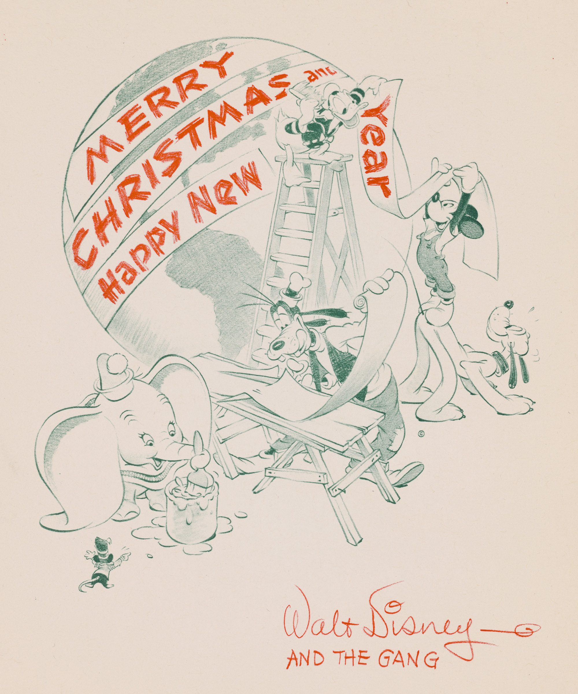 Vintage Disney Christmas Cards from Every Decade | Reader's Digest