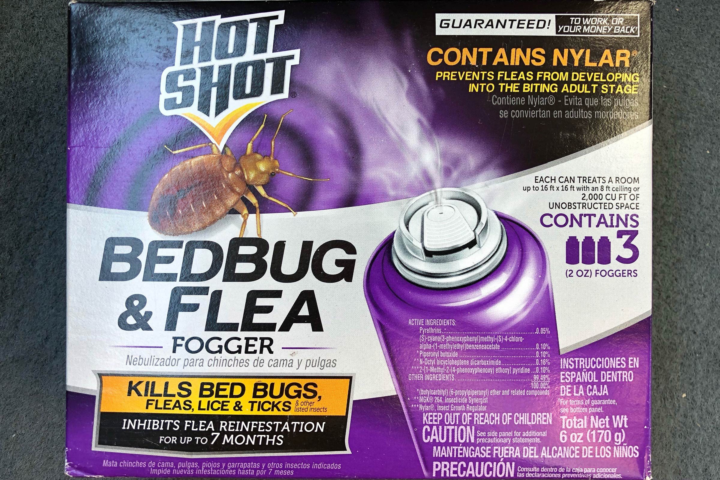 spray for bed bugs on mattress
