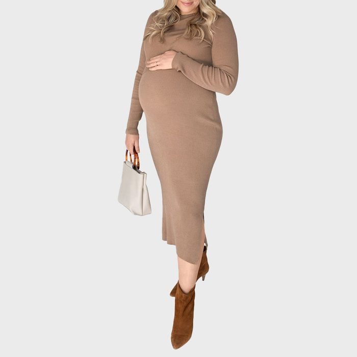 2 In 1 Nursing Maternity midi dress