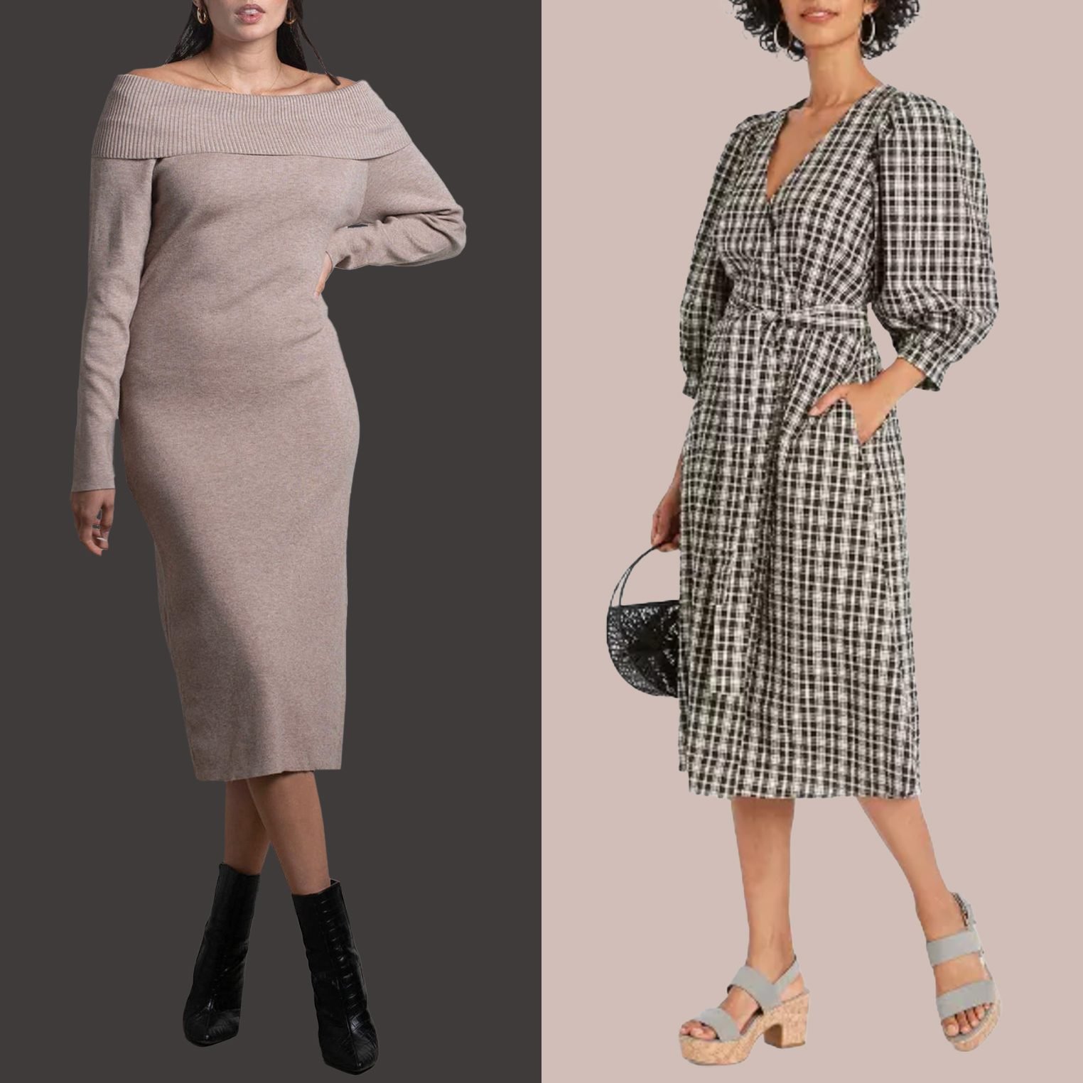classic dresses collage