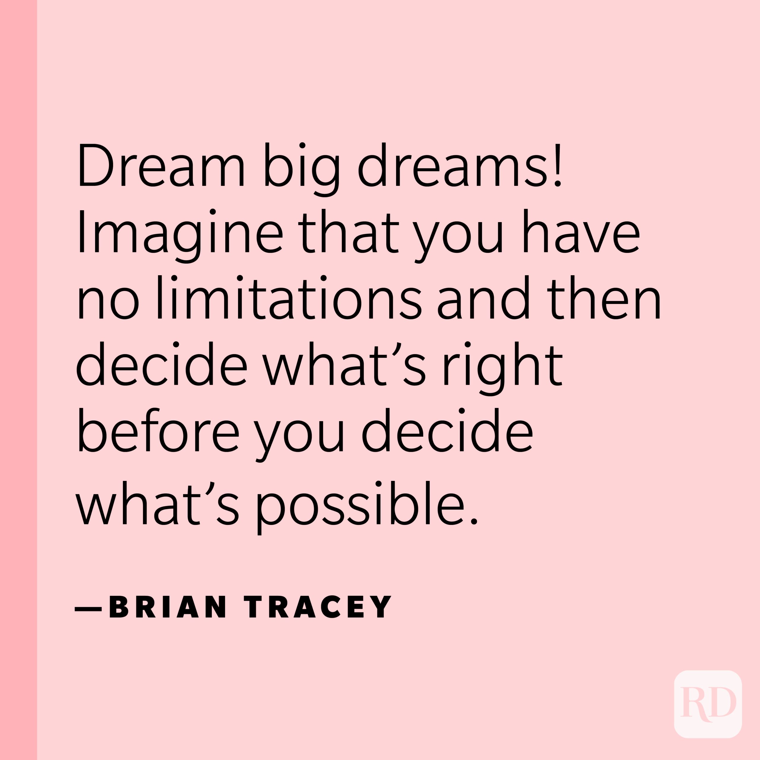 Dream your dreams a size too big