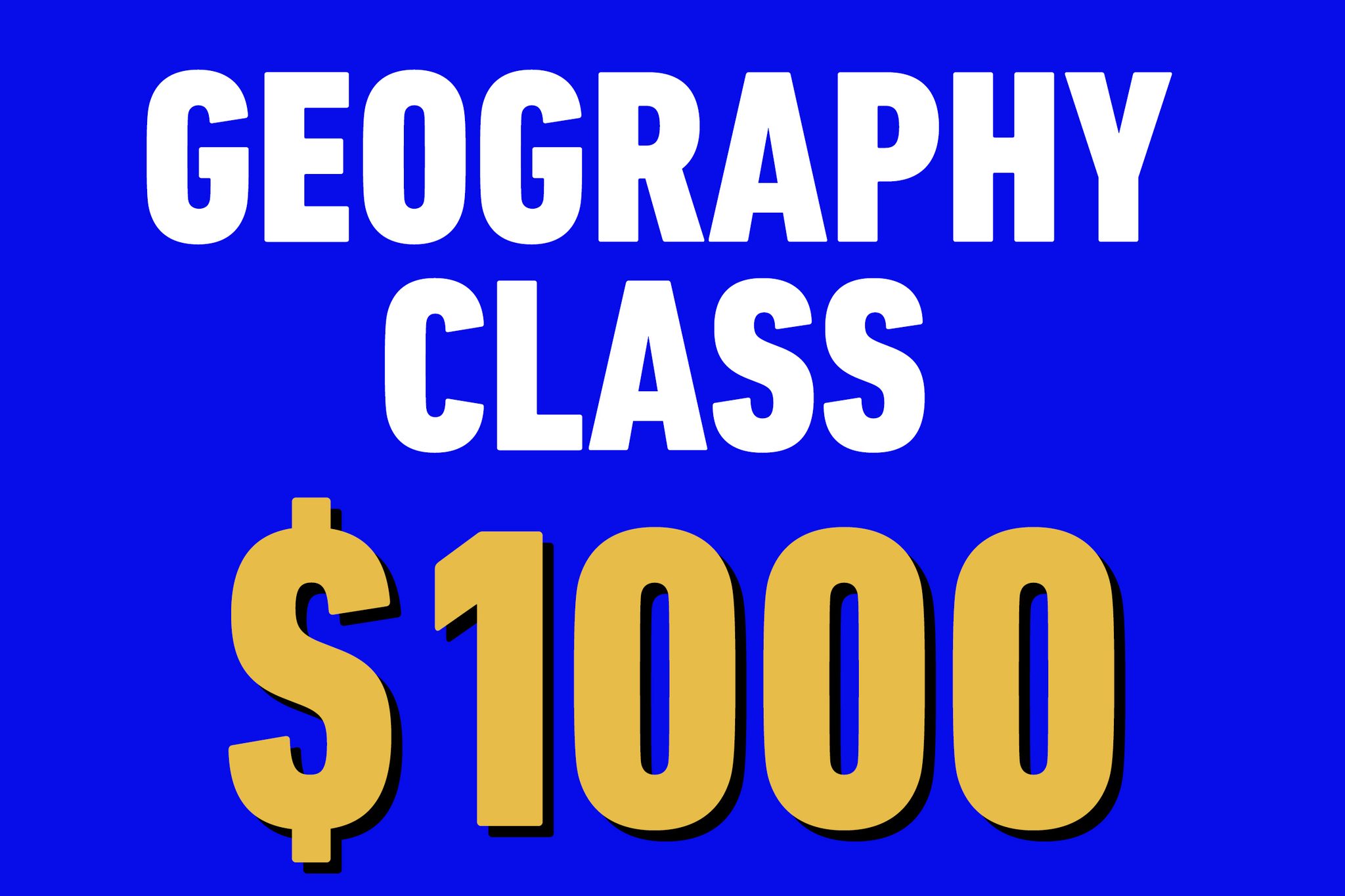 Real Jeopardy! Questions About Geography Reader's Digest