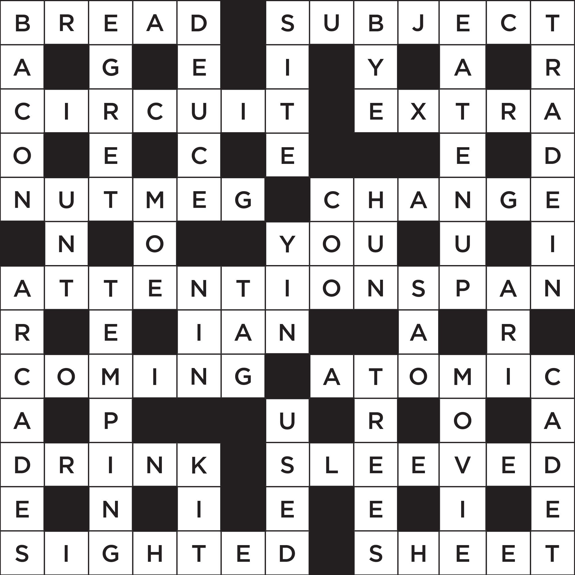 Printable Crossword Puzzles (with Answers) | Reader's Digest