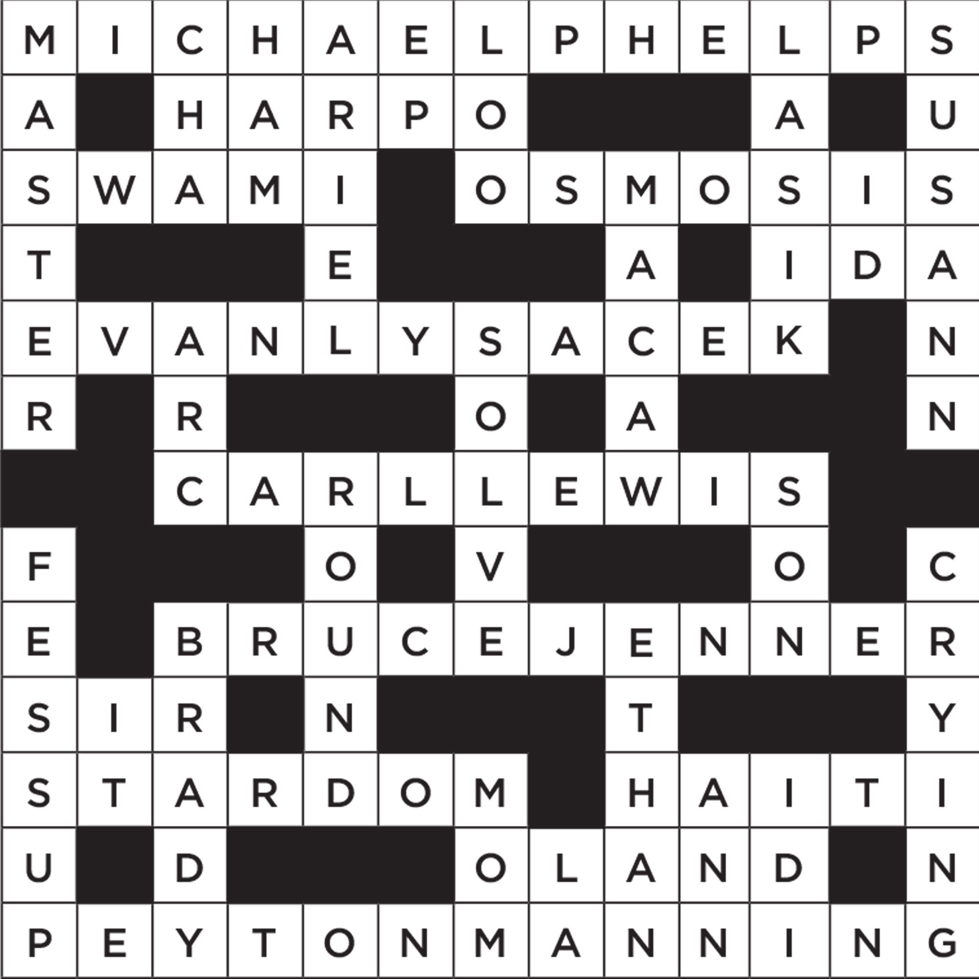 Easy Printable Crossword Puzzles / Race each other to answer the clues