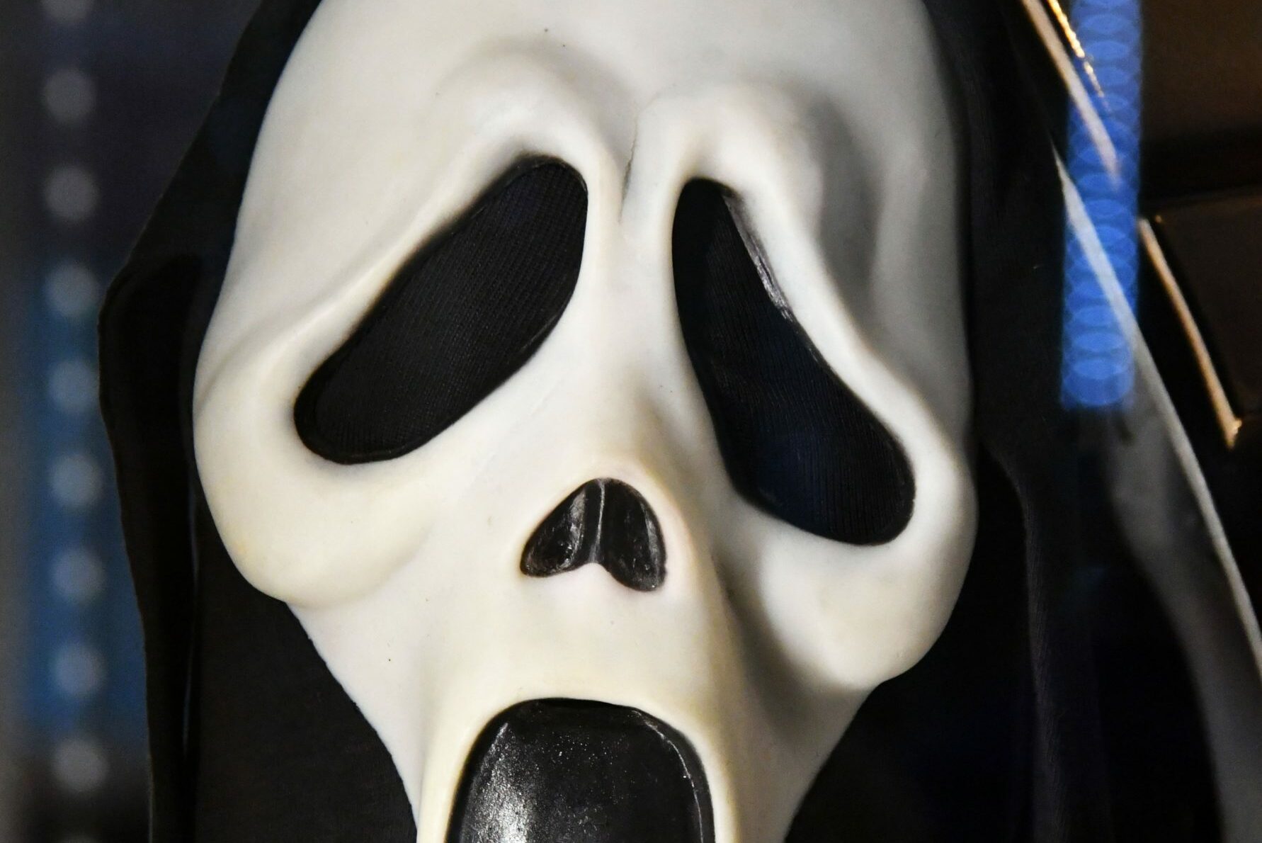 Mandatory Credit: Photo by Nils Jorgensen/Shutterstock (9870208ax) Ghostface Mask from Scream (1996). Estimate £6,000-8,000 Rare and iconic film memorabilia auction, London, UK - 06 Sep 2018 Rare and iconic blockbuster film and TV memorabilia with in excess of £3.5 million ($4.6 million) to be auctioned in UK. Auction presenting some of the most iconic cinematic artefacts of our time of rare blockbuster film memorabilia, including jacket worn by Harrison Ford in his role as Han Solo in the Star Wars film The Empire Strikes Back expected to fetch £1m, is among 600 lots to be auctioned by Prop Store at London's BFI Imax