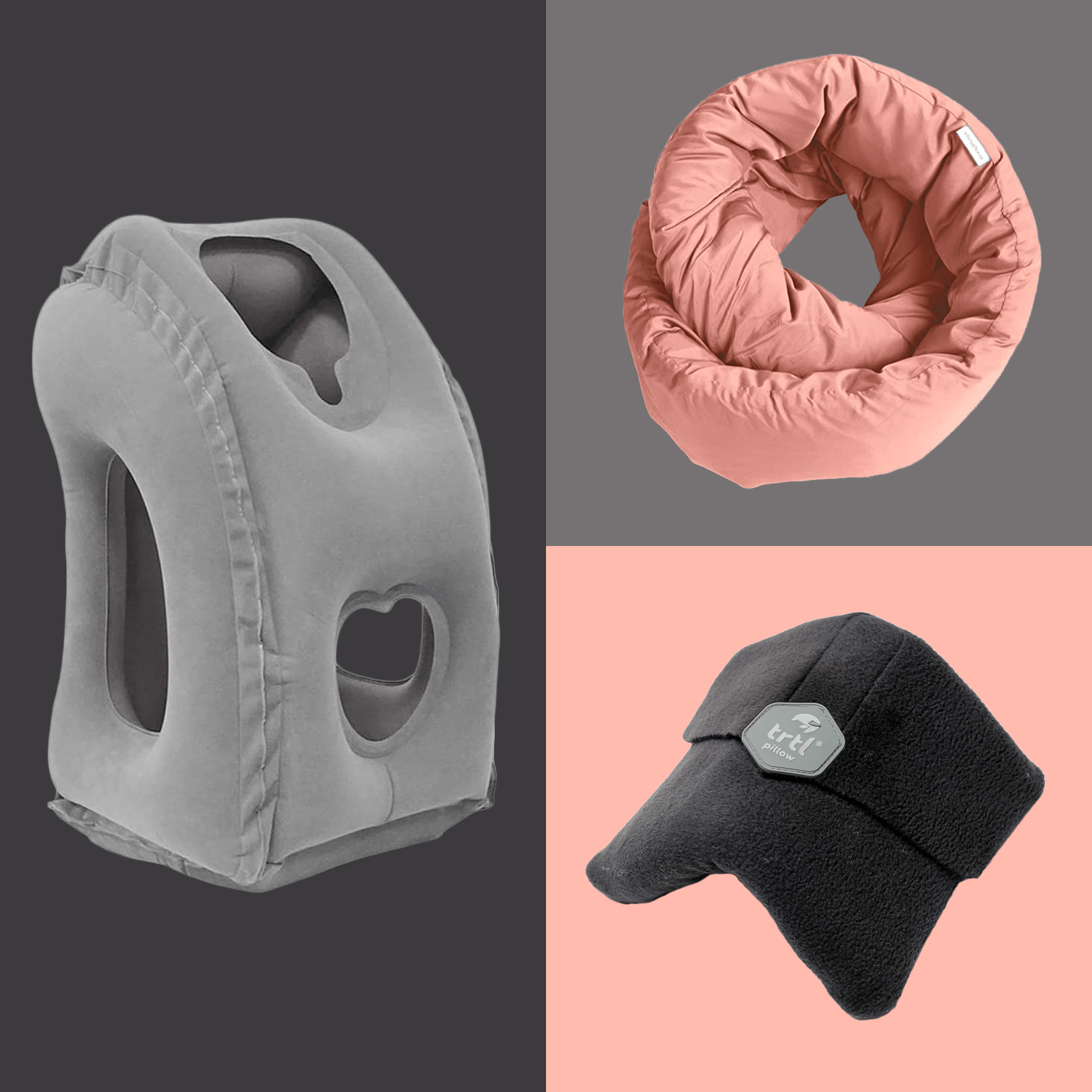 Xtra-Comfort Twist Memory Foam Travel Pillow for Neck, Chin, Lumbar and Leg  Supp