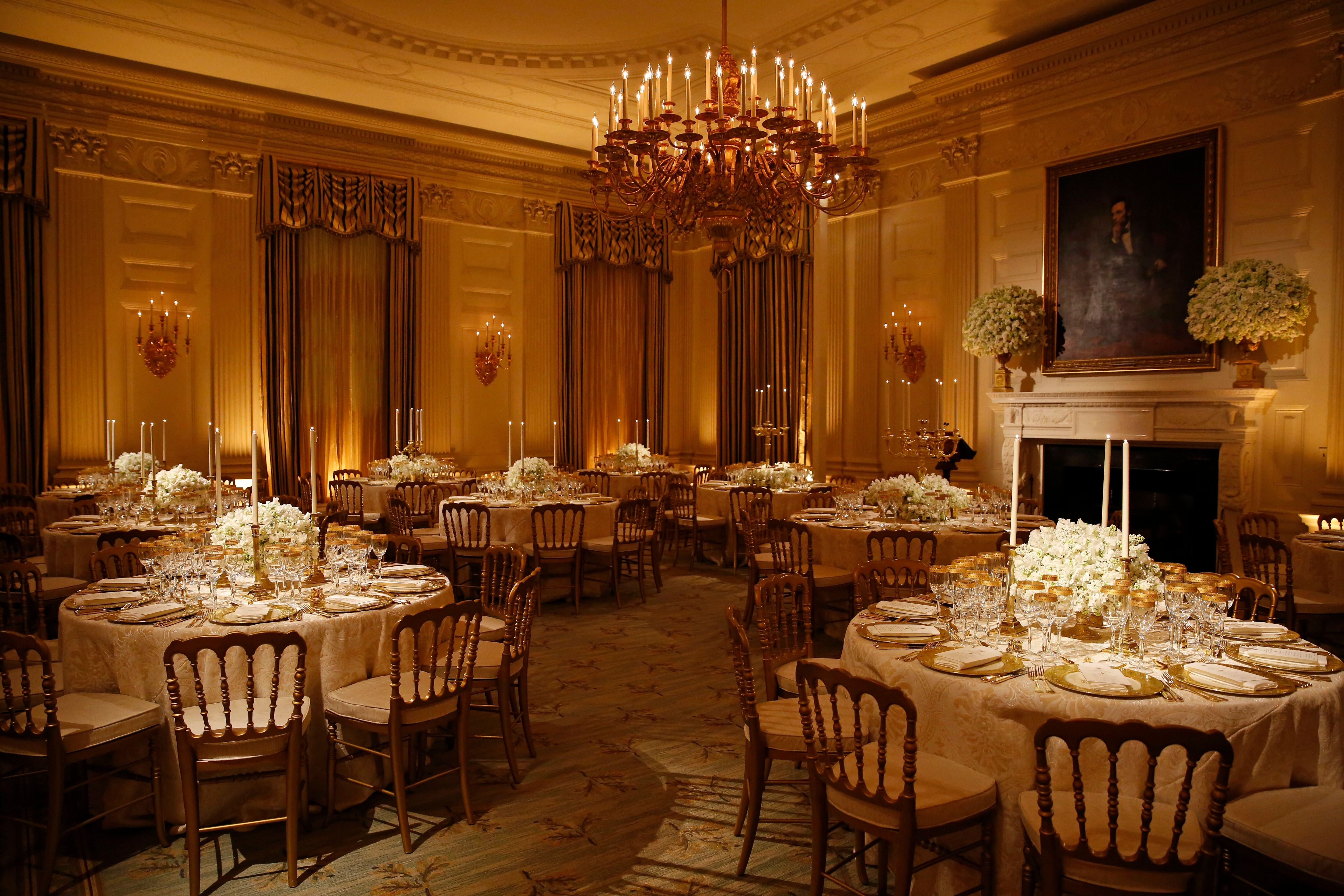 White House State Dinner Dining Room