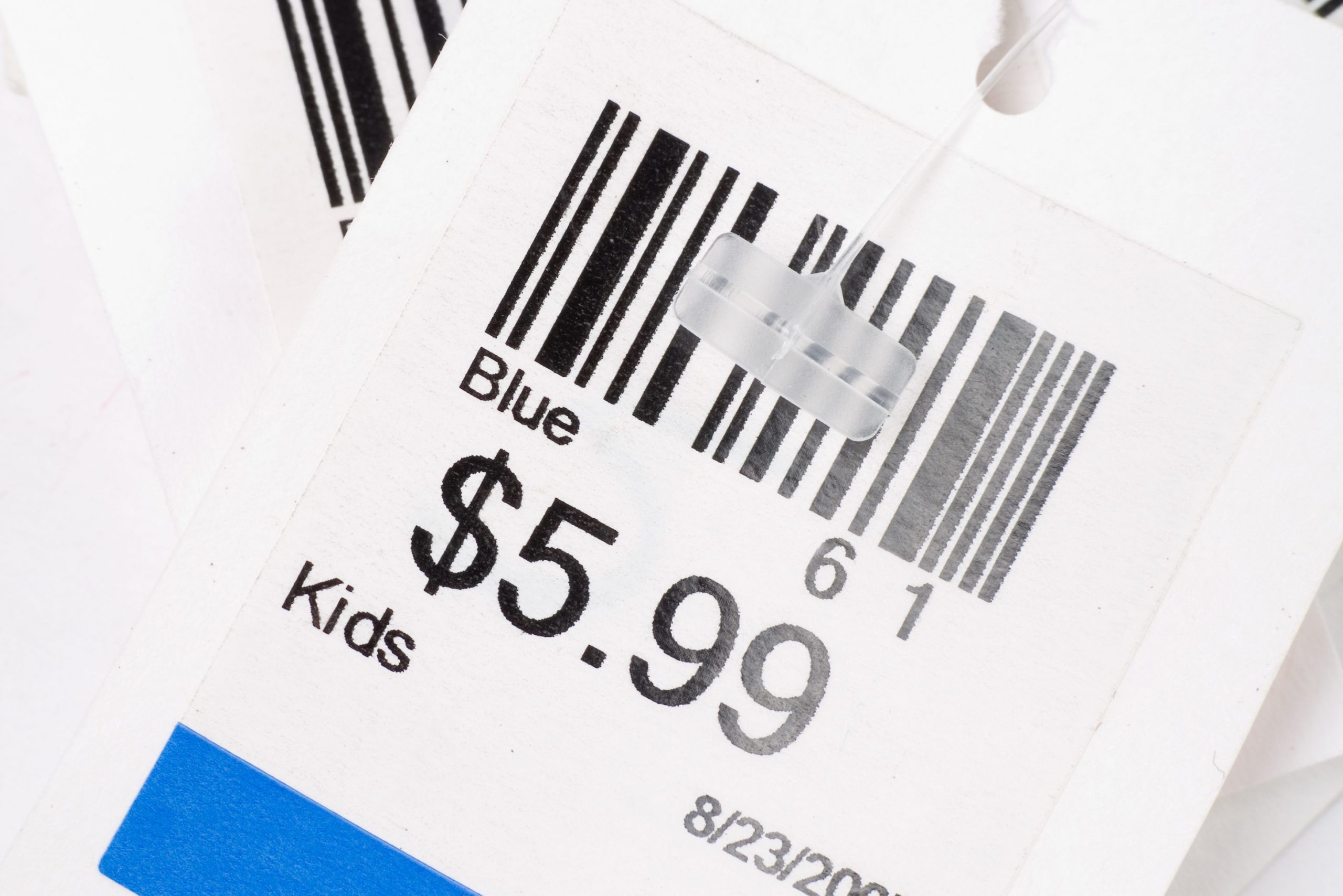Real Price Tag With Barcode