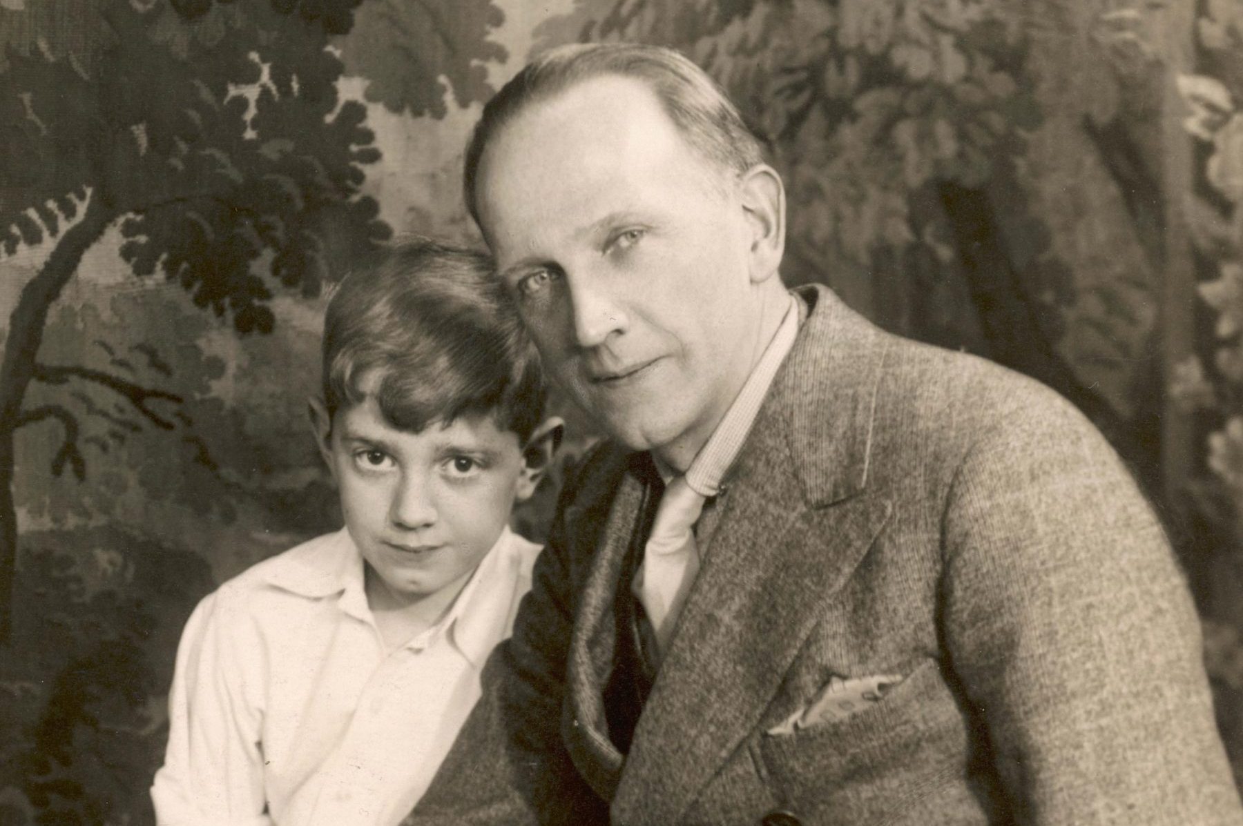 Alan Alexander Milne (1882 - 1956) British Author and Playwright Pictured with His Son Christopher Robin Milne (1920 - 1996) the Inspiration For His Famous Winnie the Pooh Books c.1932