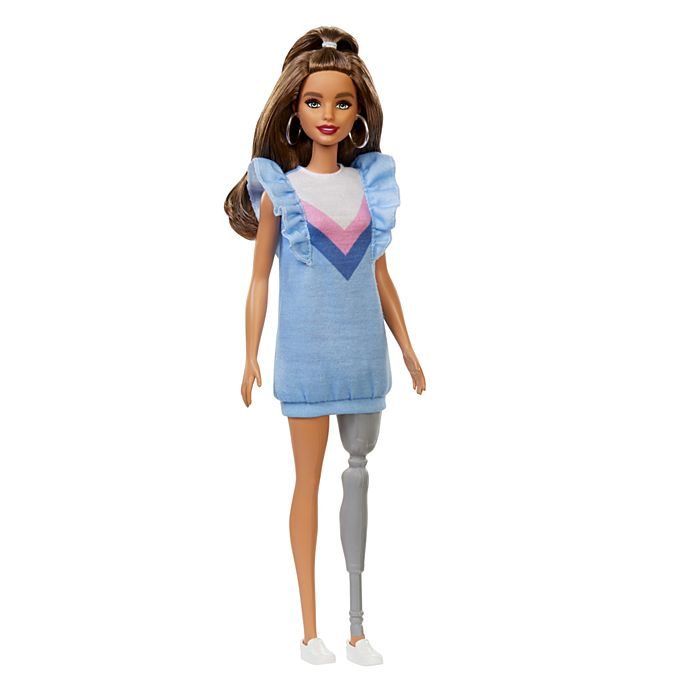 barbie doll with prosthetic leg