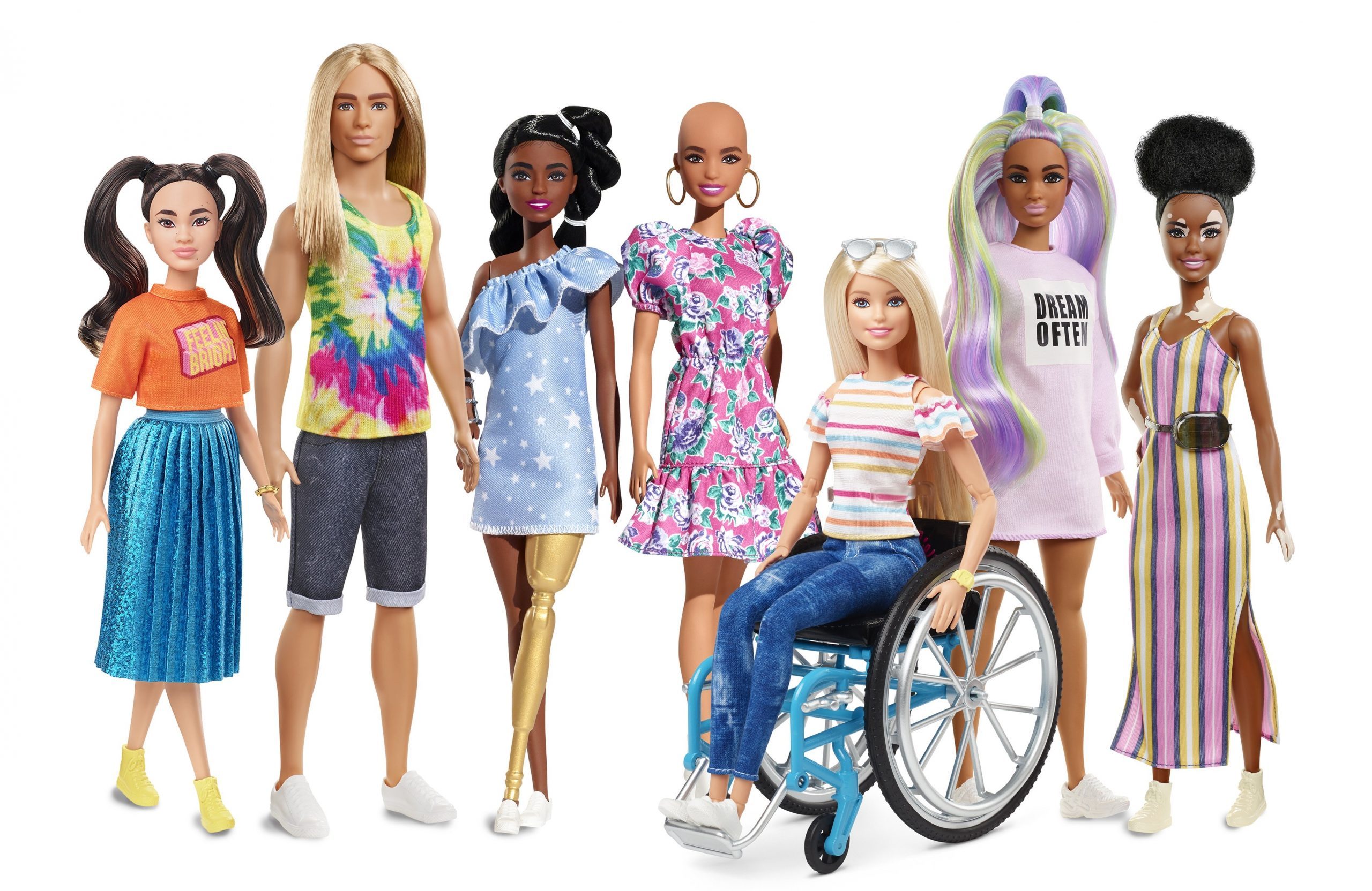 diverse barbie dolls 2020