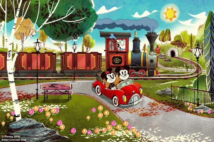 mickey and minnie railway