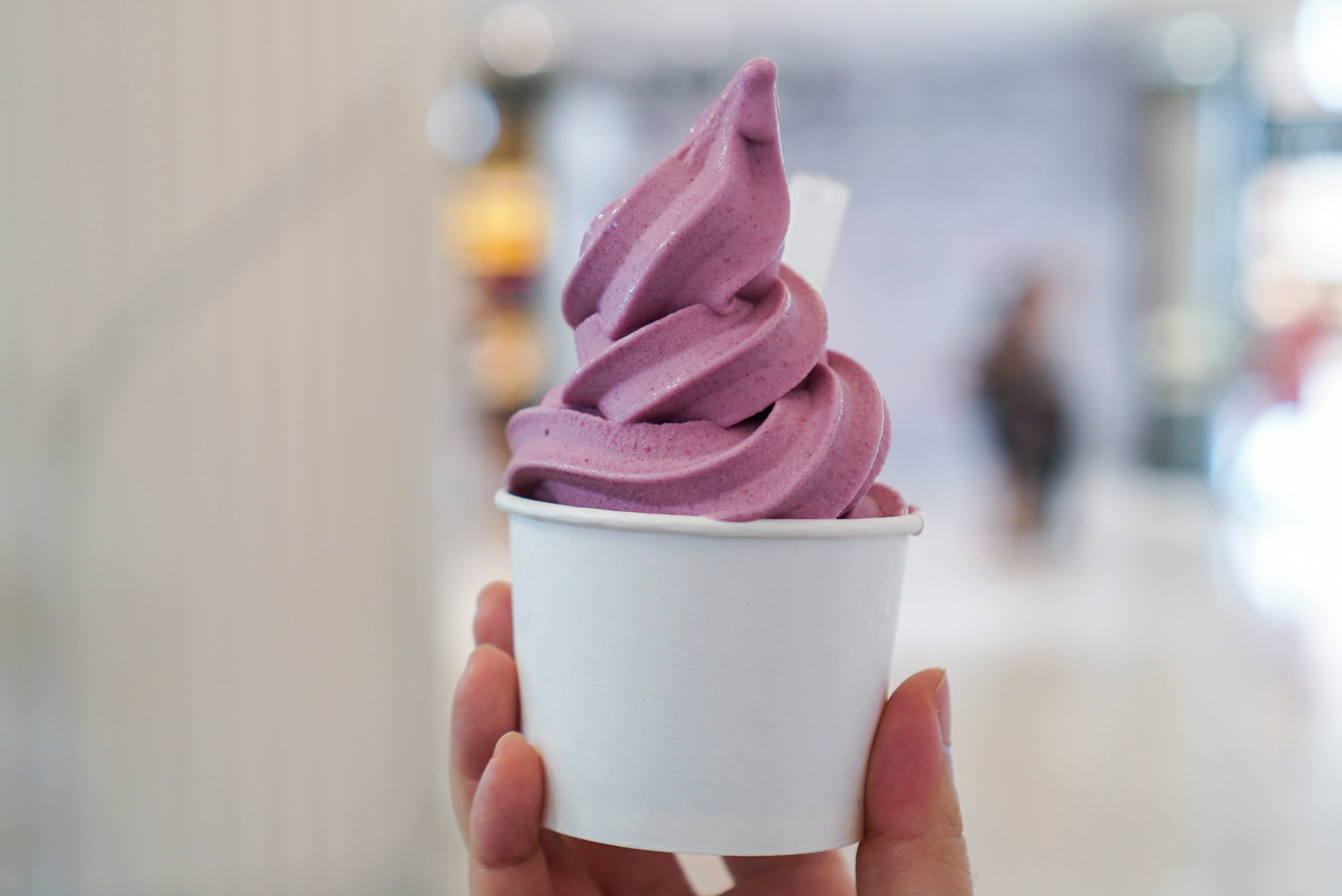 Purple Sweet Potato ice cream soft serve.