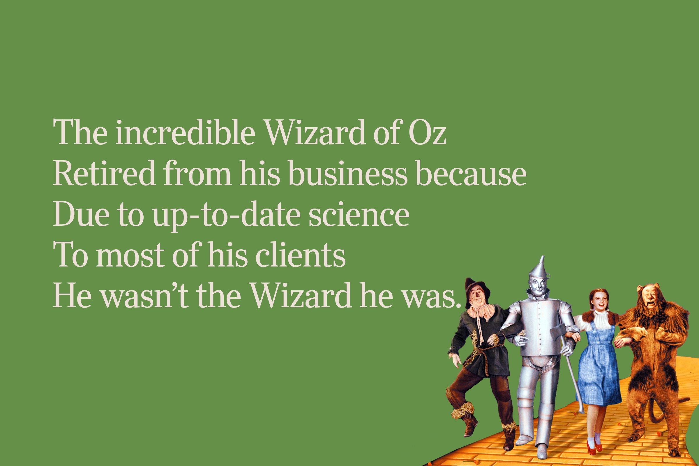 Wizard Of Oz Limerick