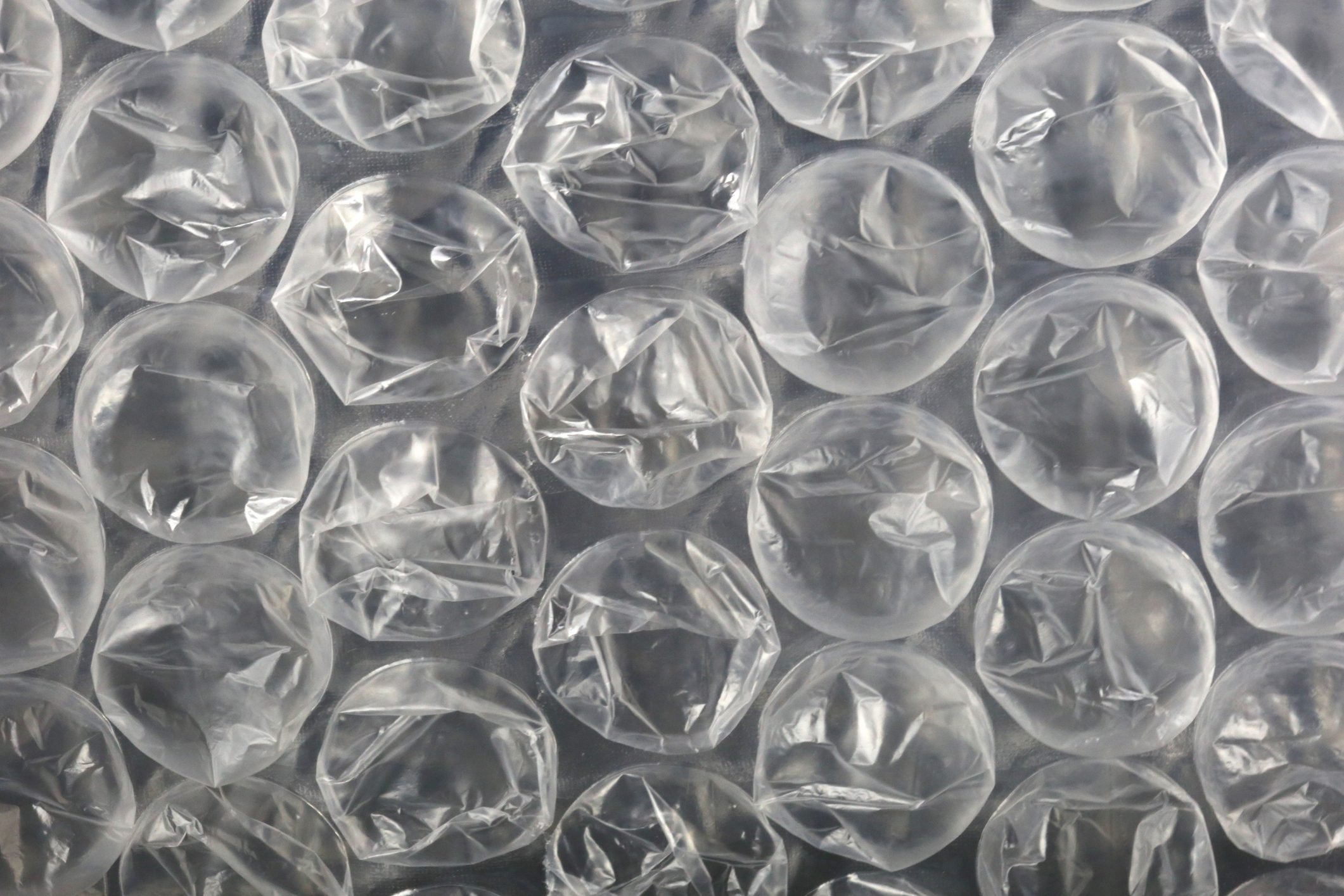 plastic bubble roll