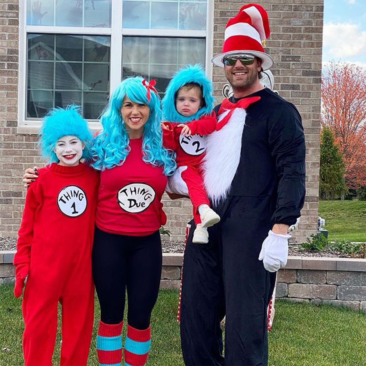 Dr. Seuss Inspired Thing 1 & Thing 2 Costume Dress-up Cosplay