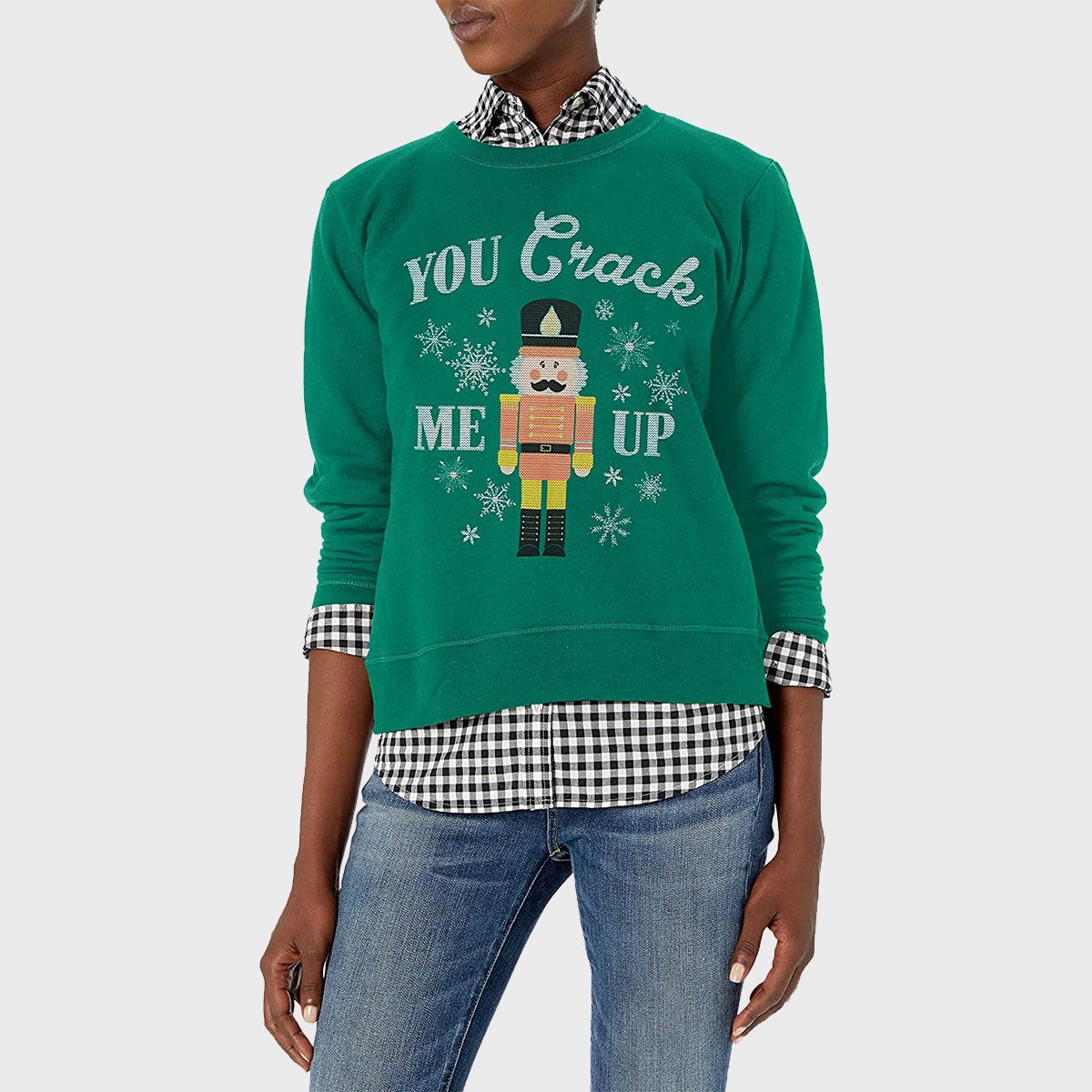 Hanes Womens Ugly Christmas Sweatshirt