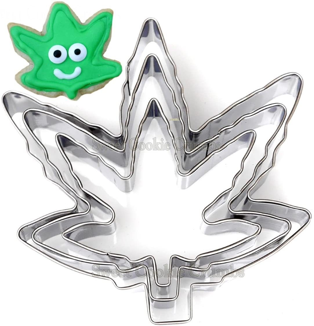 Marijuana Leaf Shaped Cookie Cutters