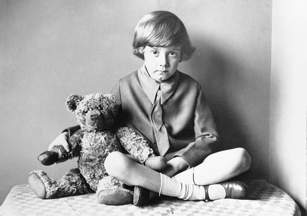 Christopher Robin Milne And Teddy Bear