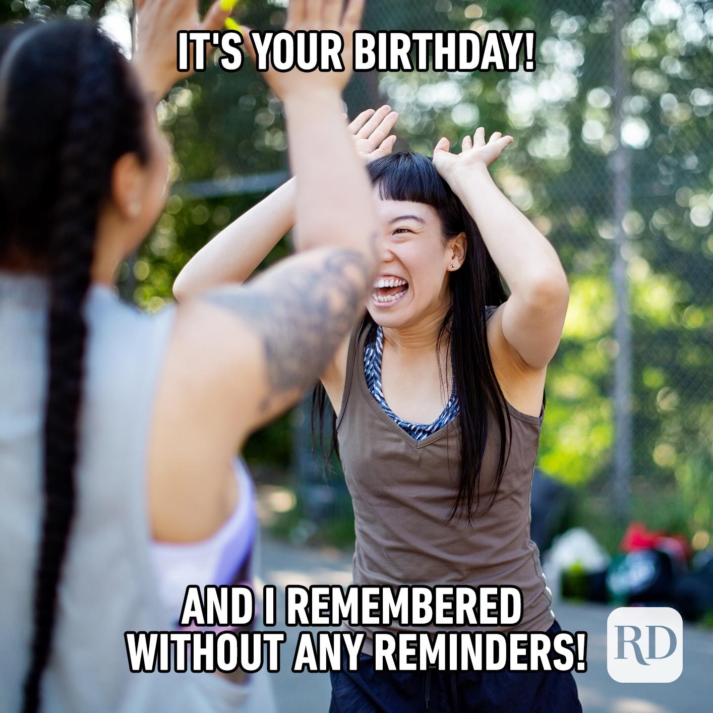 It's your birthday! And I remembered without any reminders!