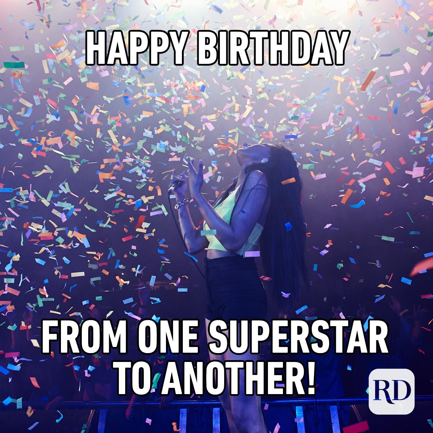 Happy Birthday from one superstar to another!