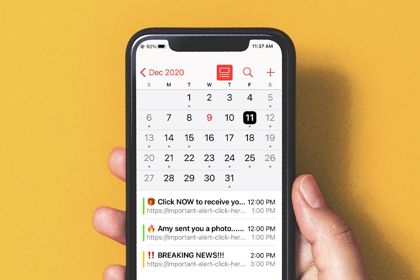 How to Stop iPhone Calendar Spam Prevent iPhone Calendar Virus