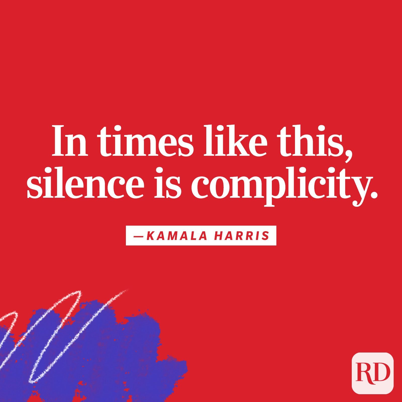 "In times like this, silence is complicity."