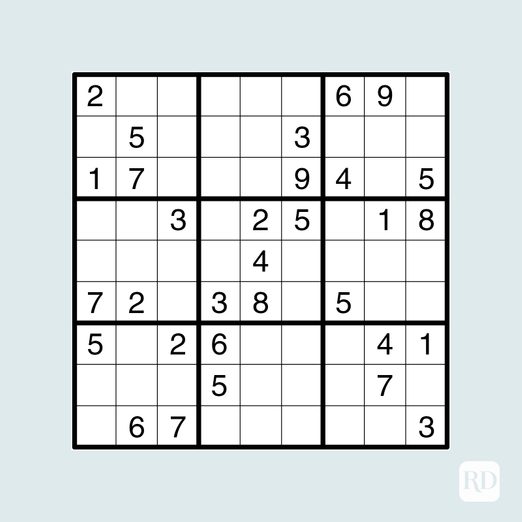 20 Free Printable Sudoku Puzzles for All Levels | Reader's Digest