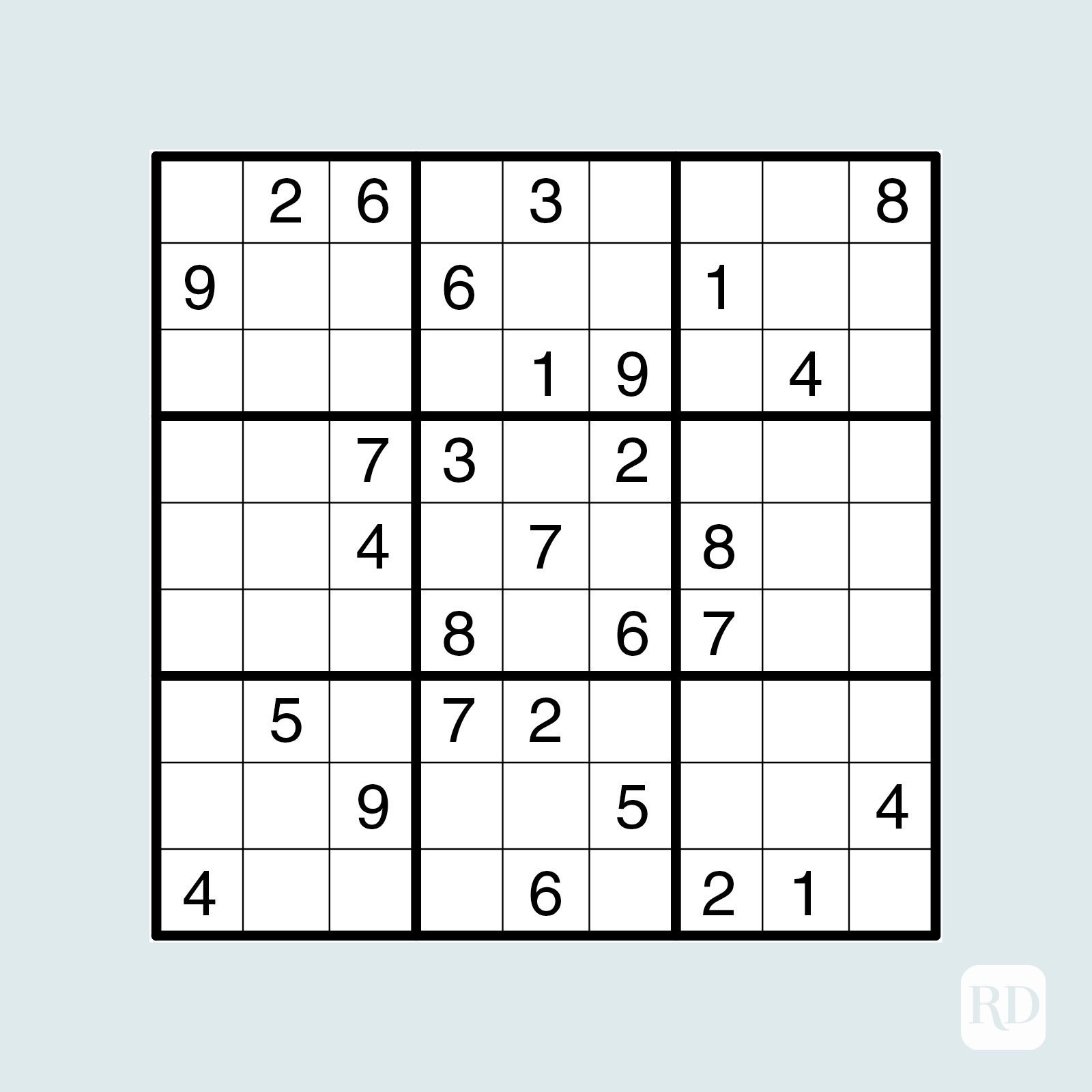 20 Free Printable Sudoku Puzzles for All Levels Reader #39 s Digest