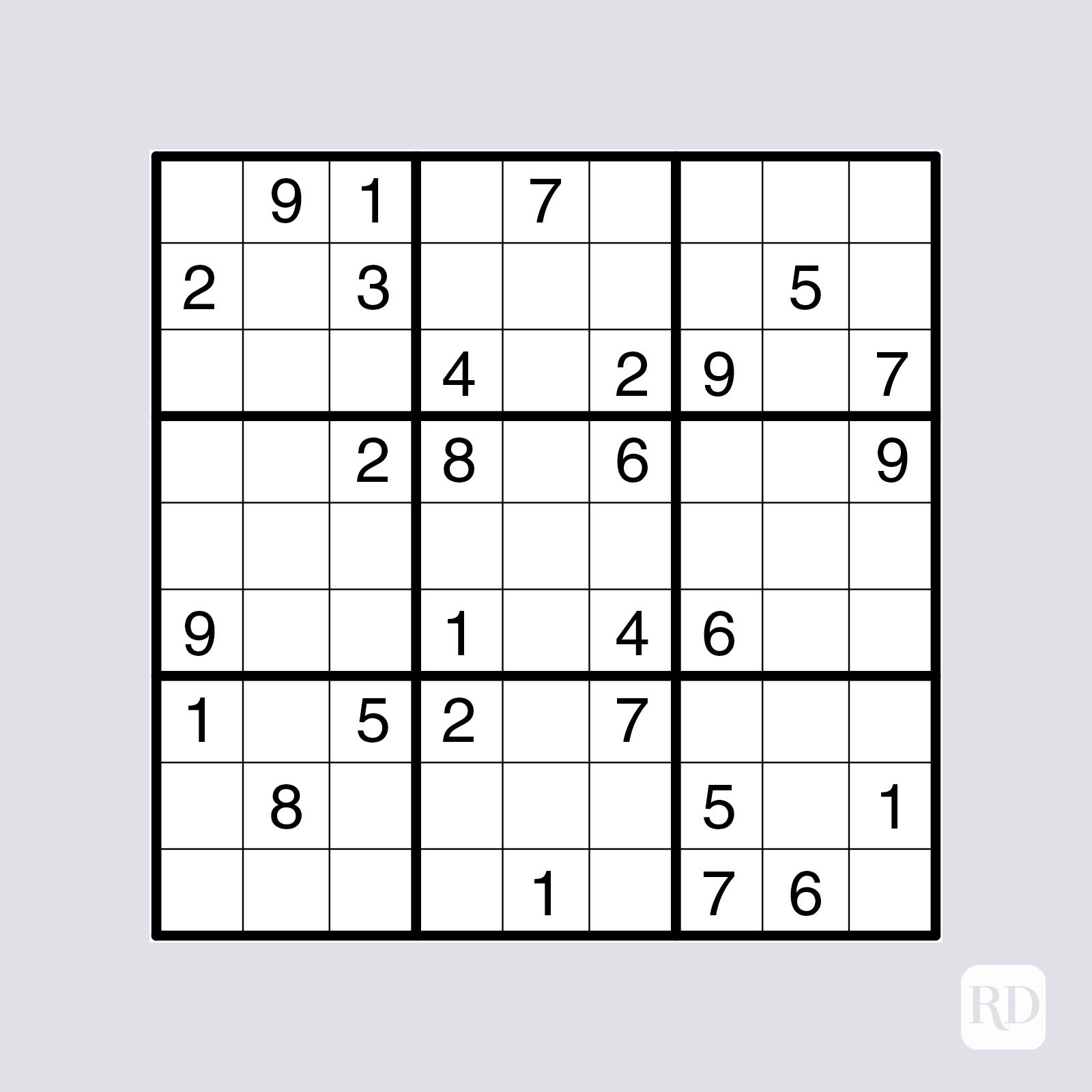 15 Free Printable Sudoku Puzzles for All Levels | Reader's Digest