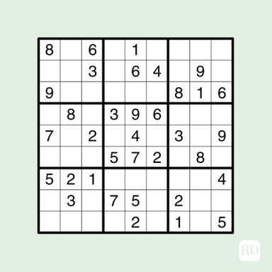 20 Free Printable Sudoku Puzzles for All Levels | Reader's Digest