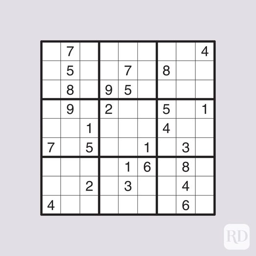 20 Free Printable Sudoku Puzzles for All Levels | Reader's Digest