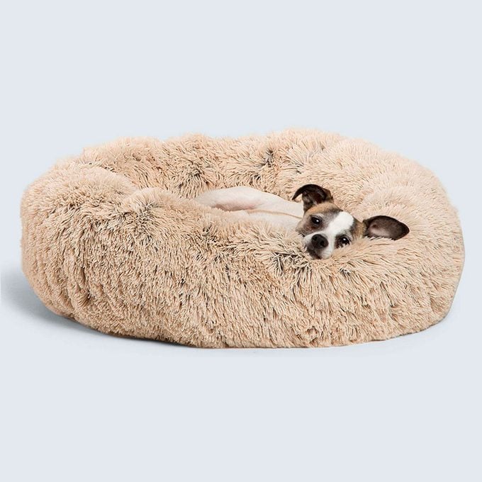 Best Friends By Sheri The Original Calming Donut Cat And Dog Bed In Shag Fur Via Amazon