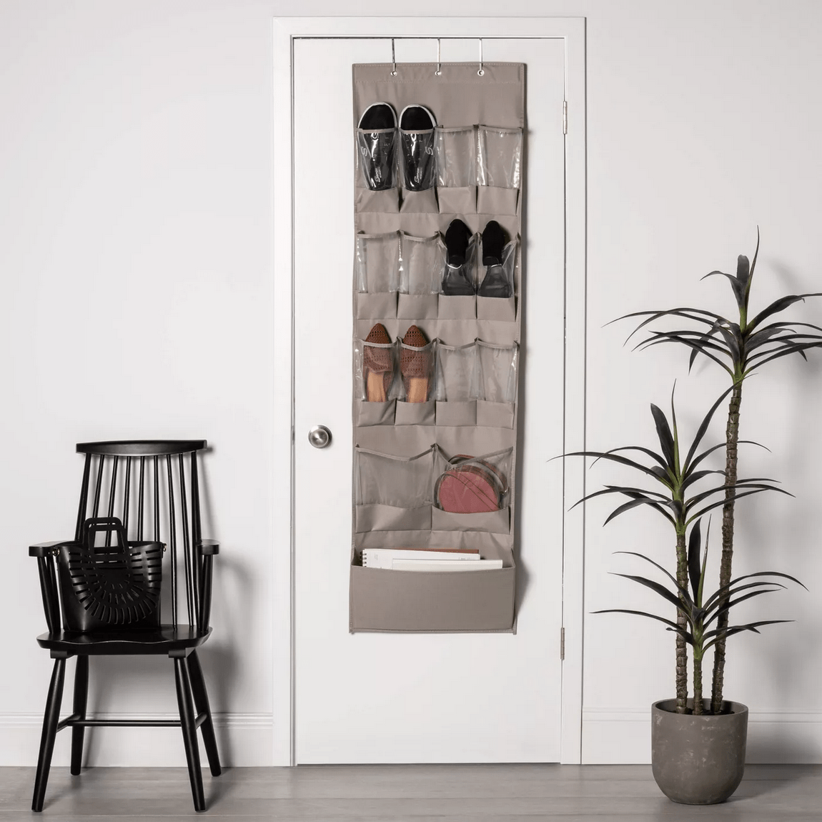 15 Pocket Over The Door Hanging Shoe Organizer