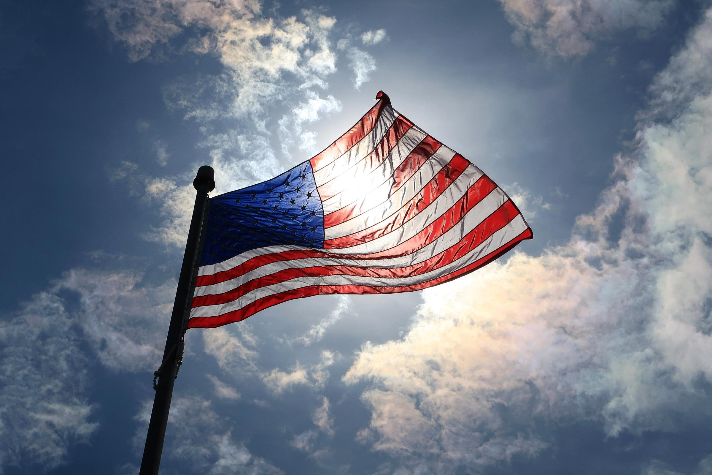 American Flag Tie-side Thong Bikini P-TRI-TST-USA